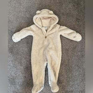 Carter’s 9 month, fuzzy, warm bear bodysuit